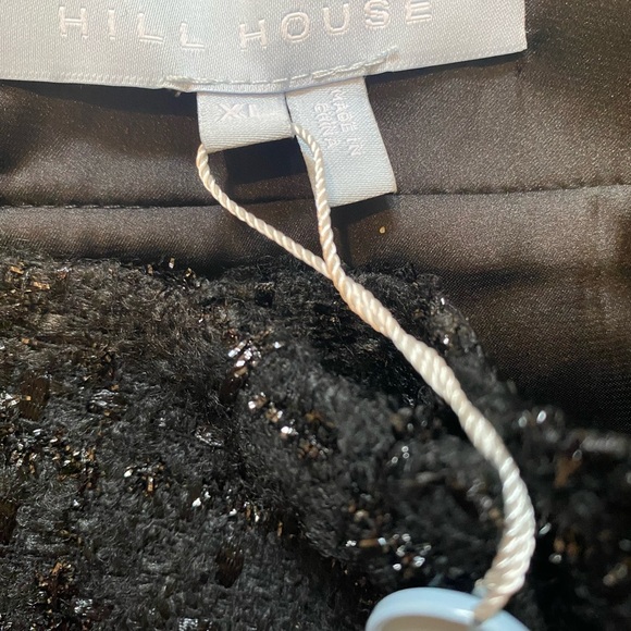 NWT Hill House The Tatiana Skirt Black Tweed Women’s Size XL - Picture 5 of 7